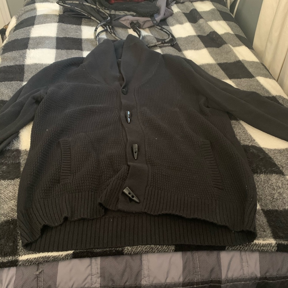 Black men’s cardigan